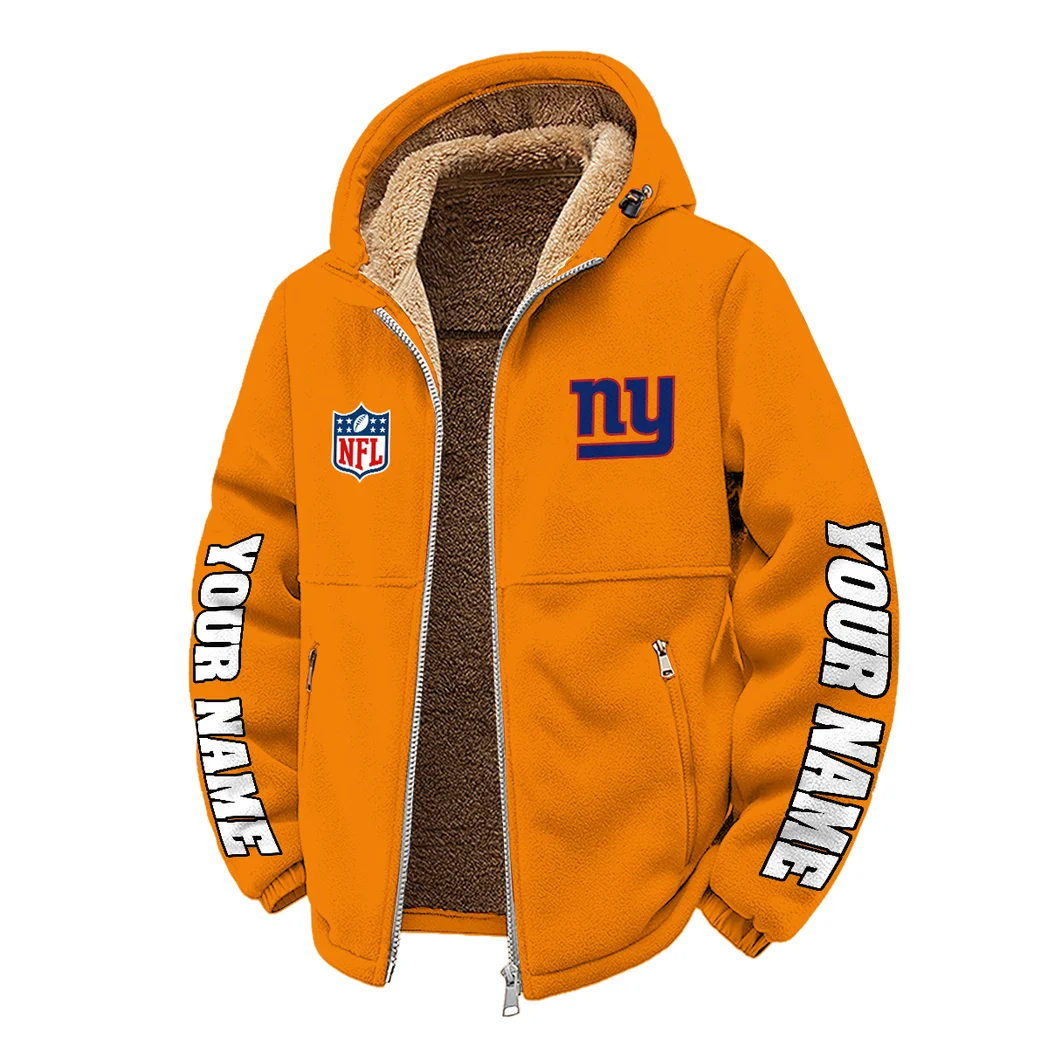 Midnight Steel Winter Fleece Jacket, Heavyweight Plush Fleece HVN1439NG - Orange - Image 2