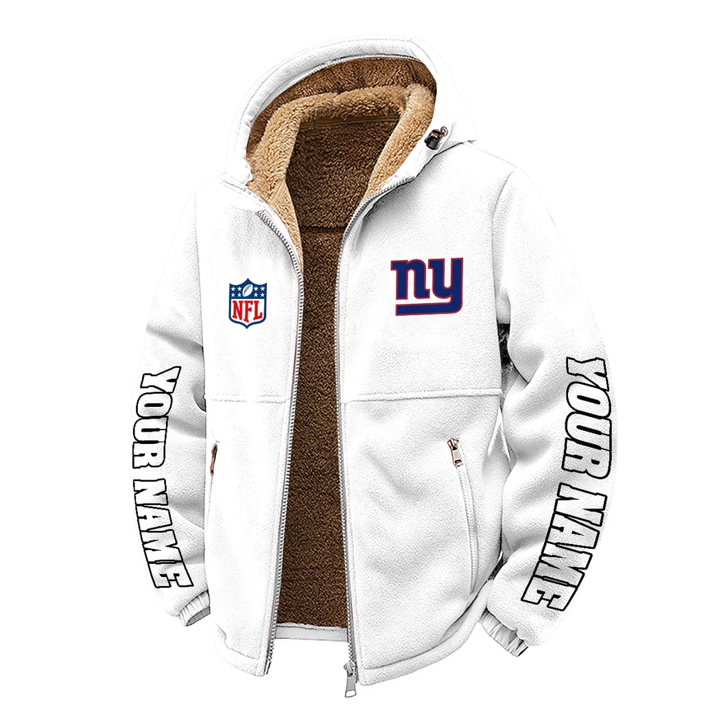 Midnight Steel Winter Fleece Jacket, Heavyweight Plush Fleece HVN1439NG - White - Image 2