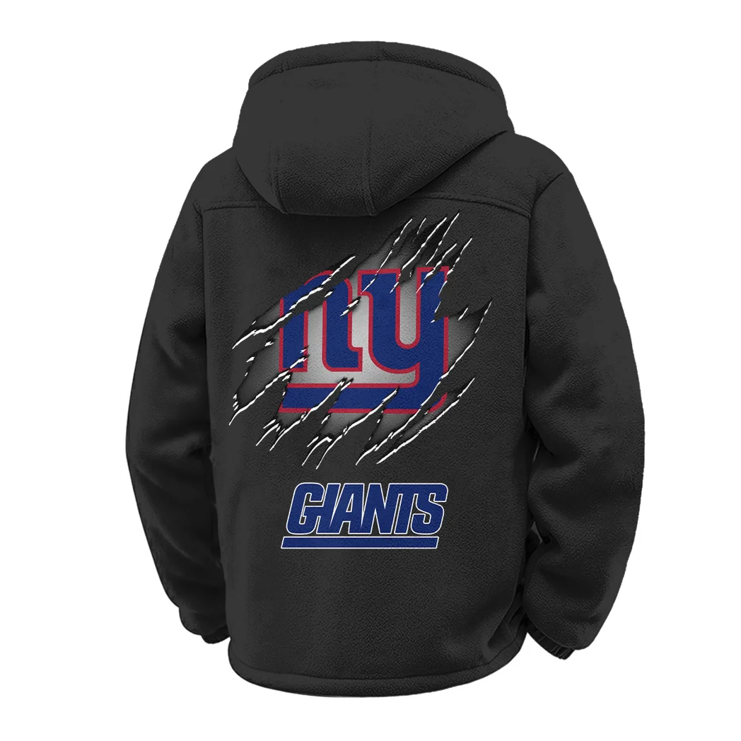 Midnight Steel Winter Fleece Jacket, Heavyweight Plush Fleece HVN1439NG - Black - Image 3