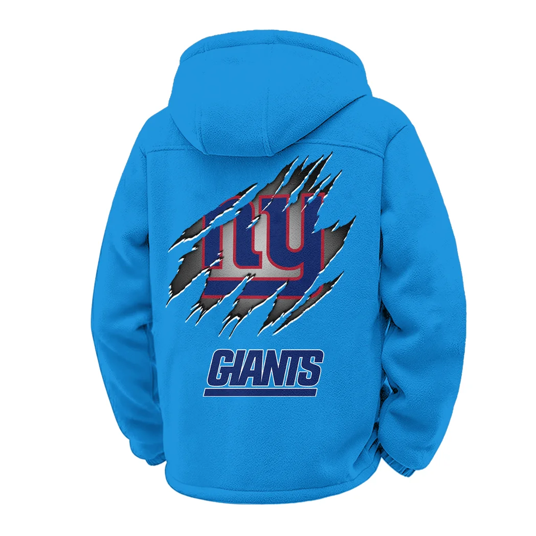 Midnight Steel Winter Fleece Jacket, Heavyweight Plush Fleece HVN1439NG - Cyan - Image 3