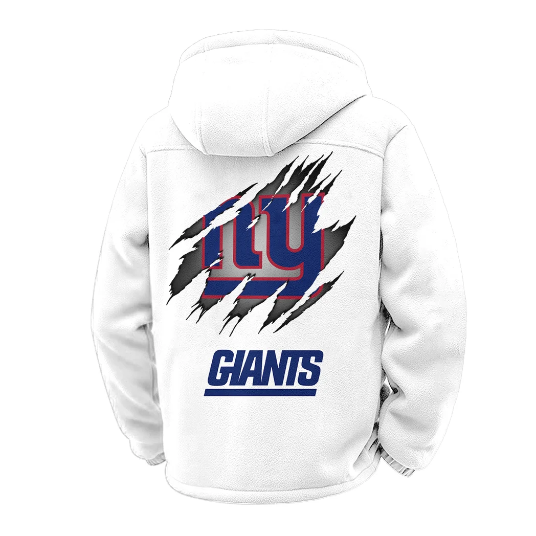 Midnight Steel Winter Fleece Jacket, Heavyweight Plush Fleece HVN1439NG - White - Image 3