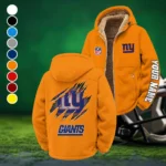 Midnight Steel Winter Fleece Jacket, Heavyweight Plush Fleece HVN1439NG - Orange