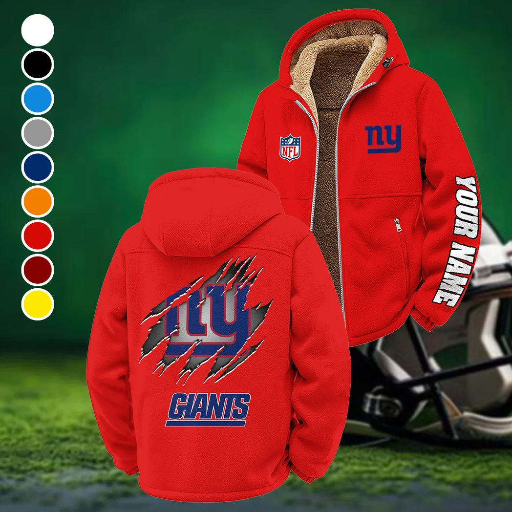 Midnight Steel Winter Fleece Jacket, Heavyweight Plush Fleece HVN1439NG - Red