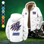 Midnight Steel Winter Fleece Jacket, Heavyweight Plush Fleece HVN1439NG - White