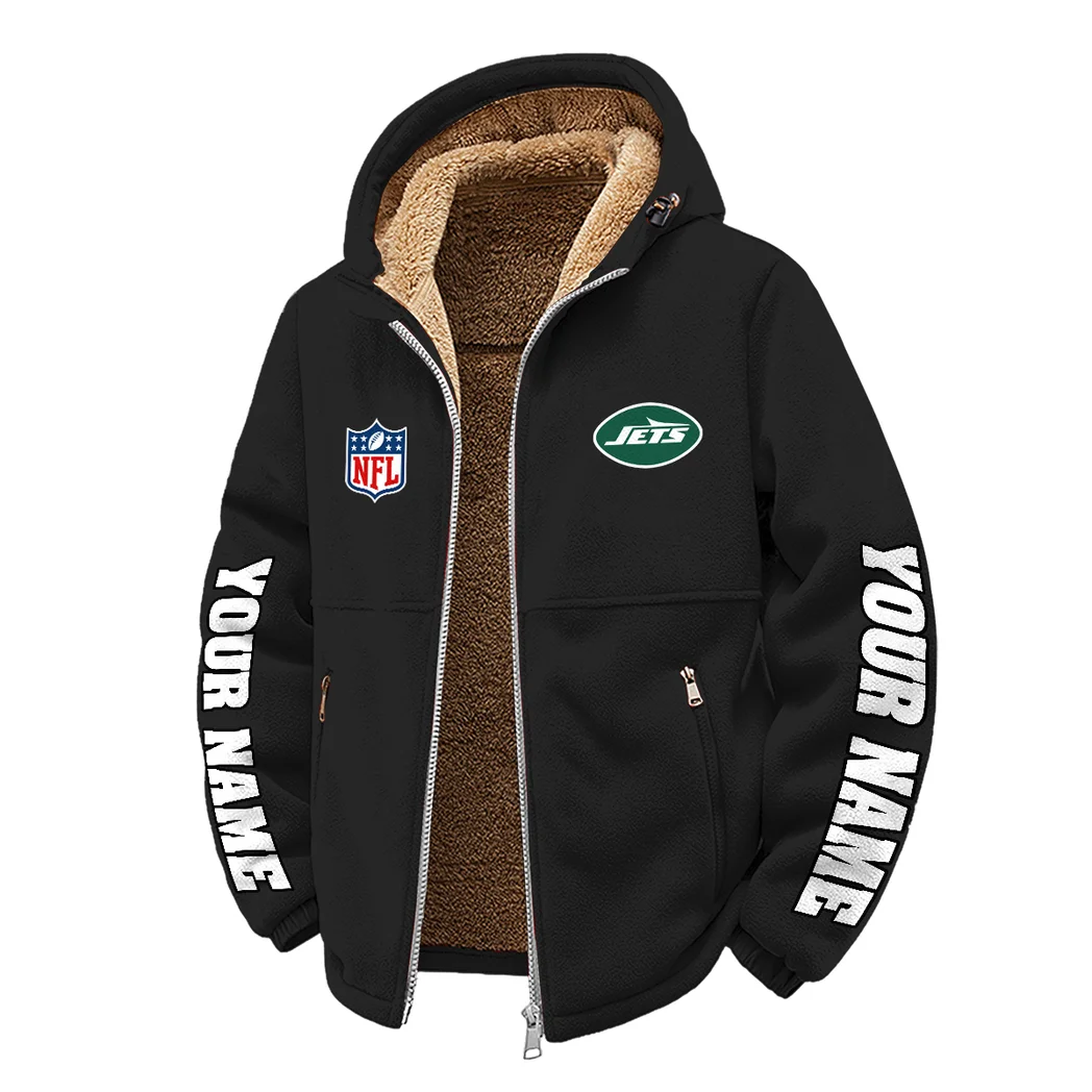 Sky Army Winter Fleece Jacket, Brushed Interior Winter Fleece HVN1439NJ - Black - Image 2