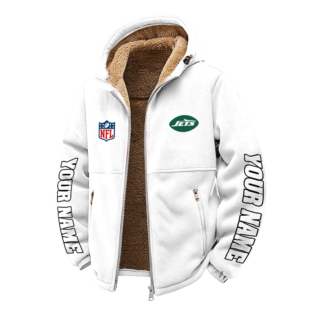 Sky Army Winter Fleece Jacket, Brushed Interior Winter Fleece HVN1439NJ - White - Image 2