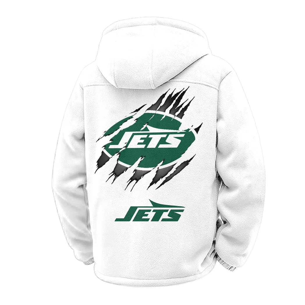 Sky Army Winter Fleece Jacket, Brushed Interior Winter Fleece HVN1439NJ - White - Image 3