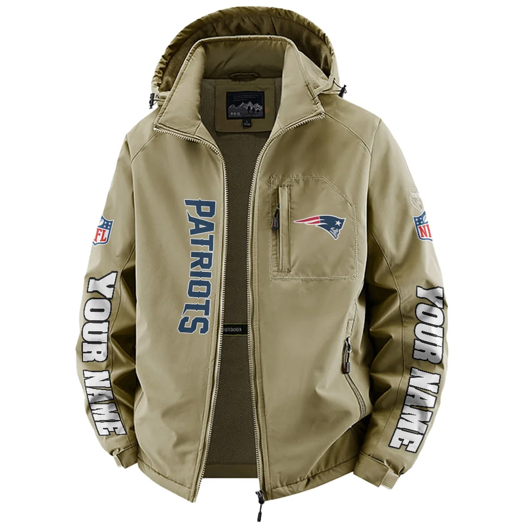 Match Day Squad Fleece Windbreaker Jacket, Luxe Fleece Exterior HVN1439NP - Khaki - Image 2