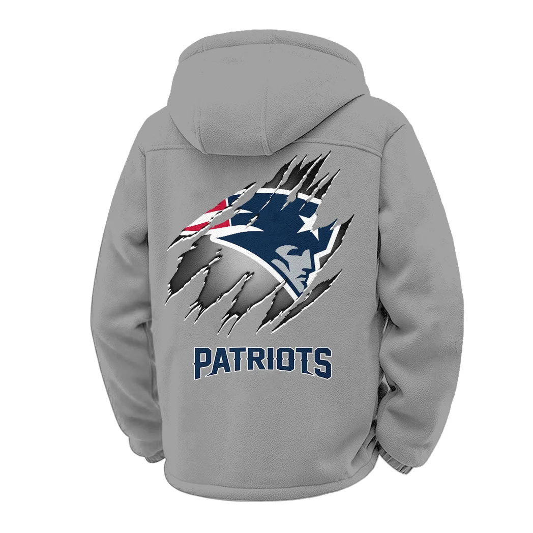 Match Day Squad Winter Fleece Jacket, Luxe Microfleece Pullover HVN1439NP - Grey - Image 3