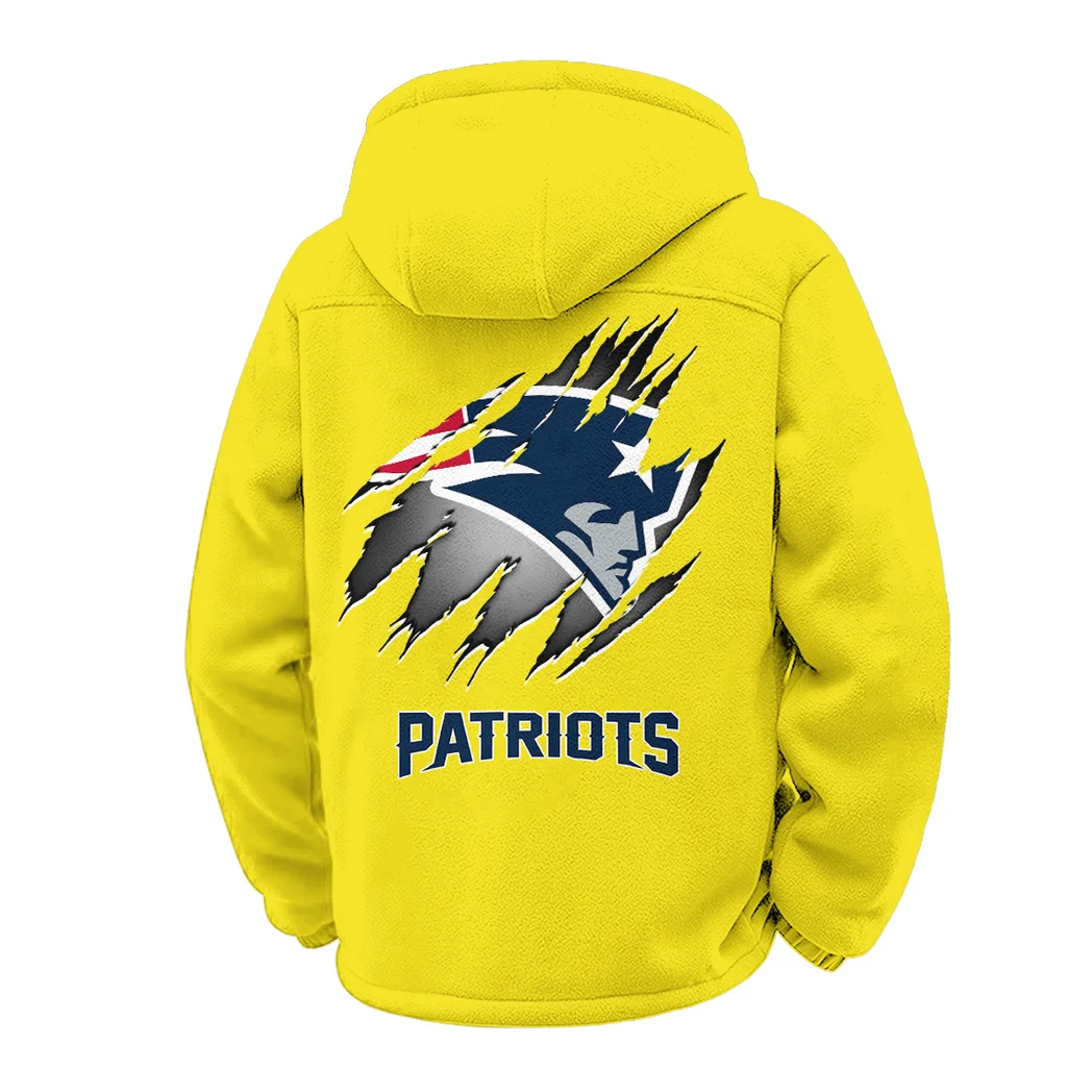 Match Day Squad Winter Fleece Jacket, Luxe Microfleece Pullover HVN1439NP - Yellow - Image 3