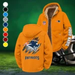 Match Day Squad Winter Fleece Jacket, Luxe Microfleece Pullover HVN1439NP - Orange