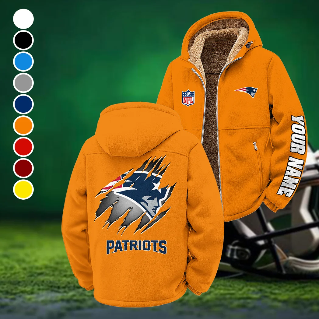 Match Day Squad Winter Fleece Jacket, Luxe Microfleece Pullover HVN1439NP - Orange