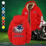 Match Day Squad Winter Fleece Jacket, Luxe Microfleece Pullover HVN1439NP - Red