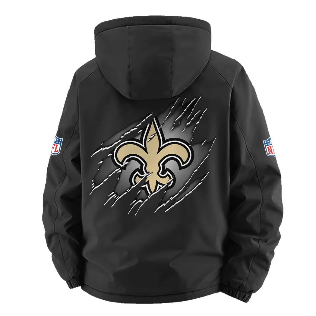 Midnight Talons Fleece Windbreaker Jacket, Anti-Pill Wind-Blocking Fleece HVN1439NS - Black - Image 4