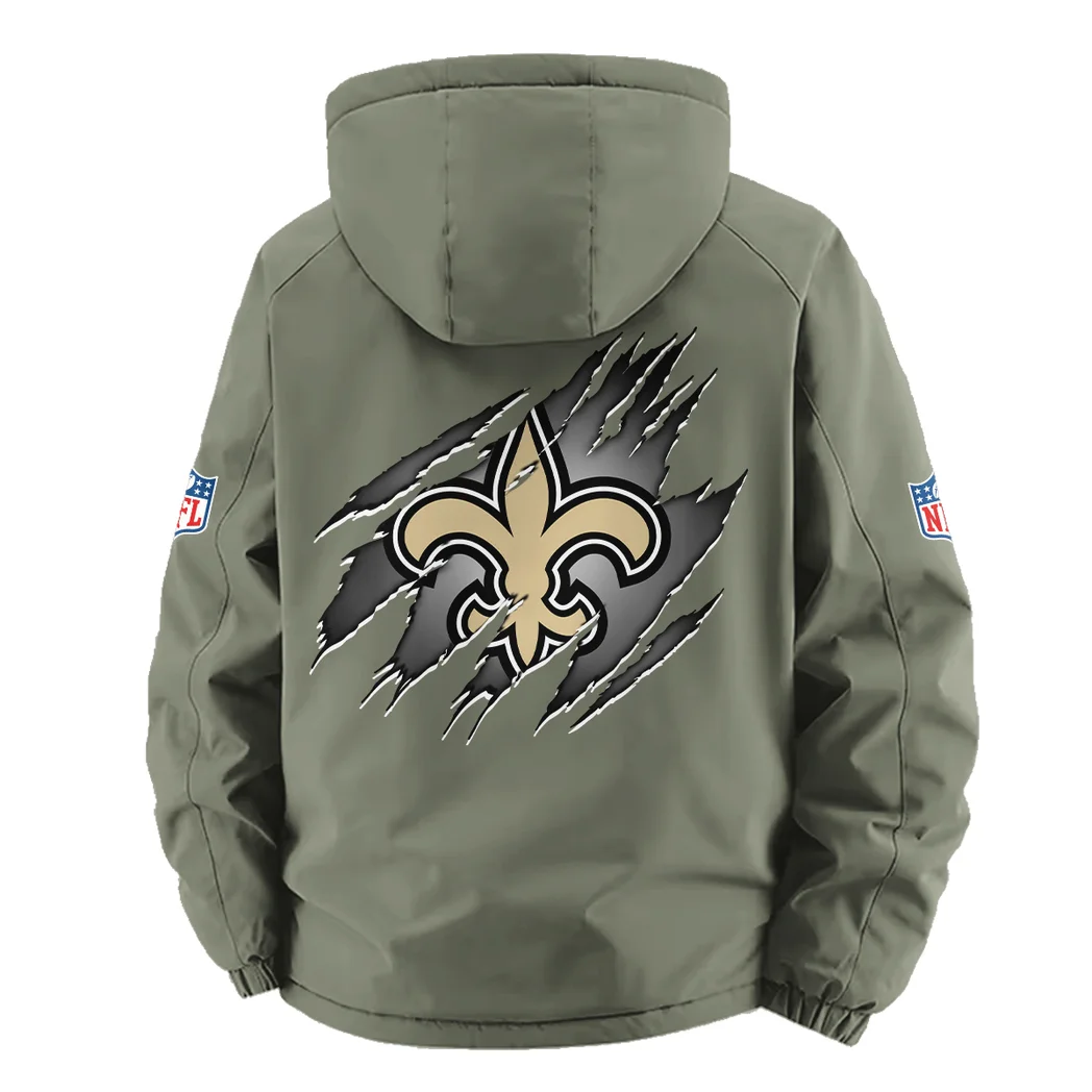 Midnight Talons Fleece Windbreaker Jacket, Anti-Pill Wind-Blocking Fleece HVN1439NS - Green - Image 4