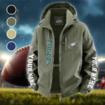Victory Wings Fleece Windbreaker Jacket, Midweight Thermal Windbreaker HVN1439PE - Green
