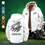 Victory Wings Winter Fleece Jacket, High-Density Comfort Fleece HVN1439PE - White