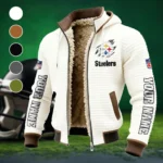 Iron Army Fleece-Lined Hooded Jacket, High-Density Comfort Fleece HVN1439PS - White