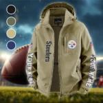 Iron Army Fleece Windbreaker Jacket, Premium Bonded Fleece HVN1439PS - Khaki