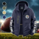 Iron Army Fleece Windbreaker Jacket, Premium Bonded Fleece HVN1439PS - Navy