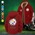 Iron Army Winter Fleece Jacket, Warm Core Loft Fleece HVN1439PS - Wine