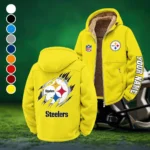 Iron Army Winter Fleece Jacket, Warm Core Loft Fleece HVN1439PS - Yellow