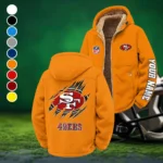 Victory Horns Winter Fleece Jacket, Breathable Winter Comfort HVN1439SF - Orange