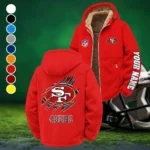 Victory Horns Winter Fleece Jacket, Breathable Winter Comfort HVN1439SF - Red