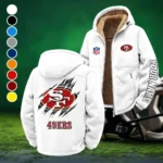 Victory Horns Winter Fleece Jacket, Breathable Winter Comfort HVN1439SF - White