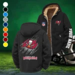 Bay Fans Winter Fleece Jacket, Sherpa Lined Winter Fleece HVN1439TB - Black