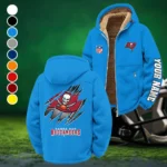 Bay Fans Winter Fleece Jacket, Sherpa Lined Winter Fleece HVN1439TB - Cyan