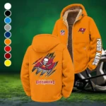 Bay Fans Winter Fleece Jacket, Sherpa Lined Winter Fleece HVN1439TB - Orange