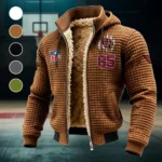 Fan Flight Crew Fleece-Lined Hooded Jacket, Endurance Sport Thermal Hoody HVN1440AC - brown