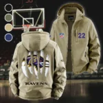 Black Talons Fleece Windbreaker Jacket, Core-Warmth Windbreaker HVN1440BR - Khaki