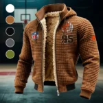 Fan Howl Squad Fleece-Lined Hooded Jacket, Alpine Ascent Hooded Jacket HVN1440CL - brown