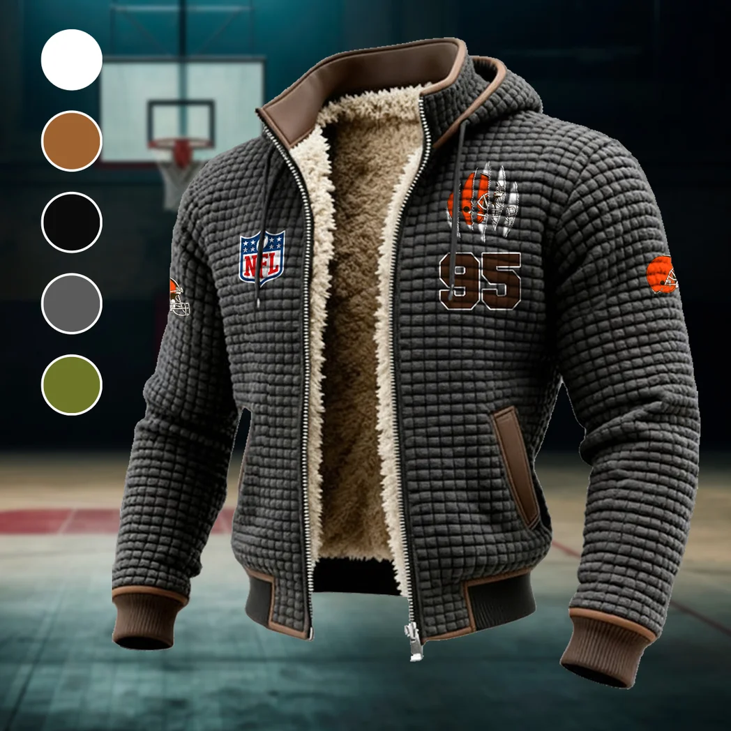 Fan Howl Squad Fleece-Lined Hooded Jacket, Alpine Ascent Hooded Jacket HVN1440CL - Grey