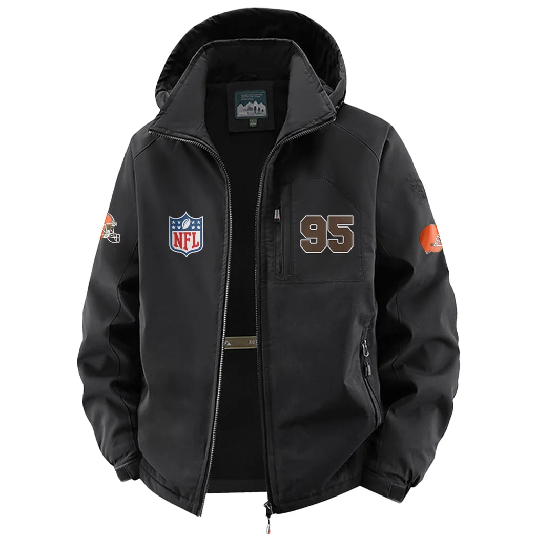 Fan Howl Squad Fleece Windbreaker Jacket, Essential Cold & Wind Barrier HVN1440CL - Black - Image 2