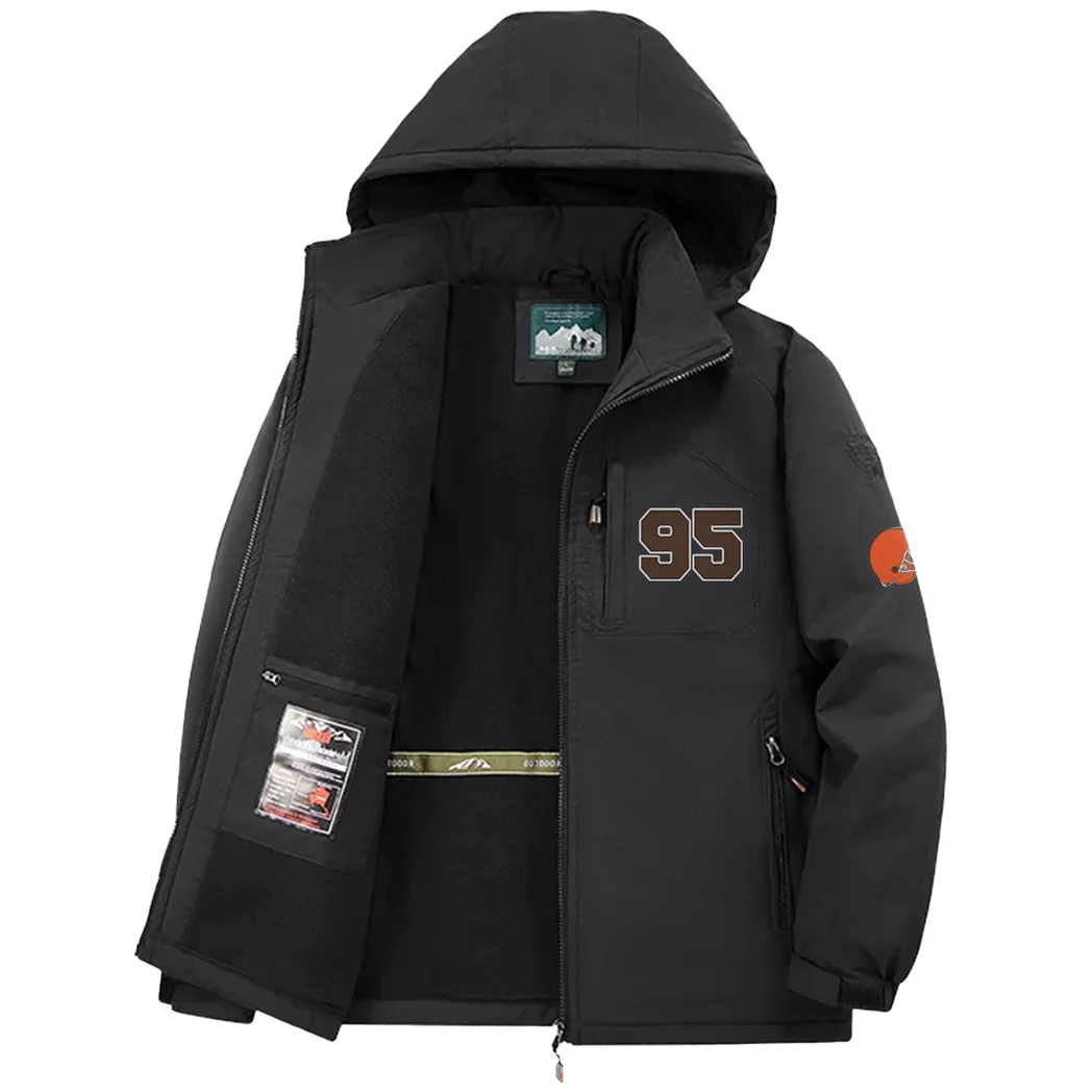Fan Howl Squad Fleece Windbreaker Jacket, Essential Cold & Wind Barrier HVN1440CL - Black - Image 3