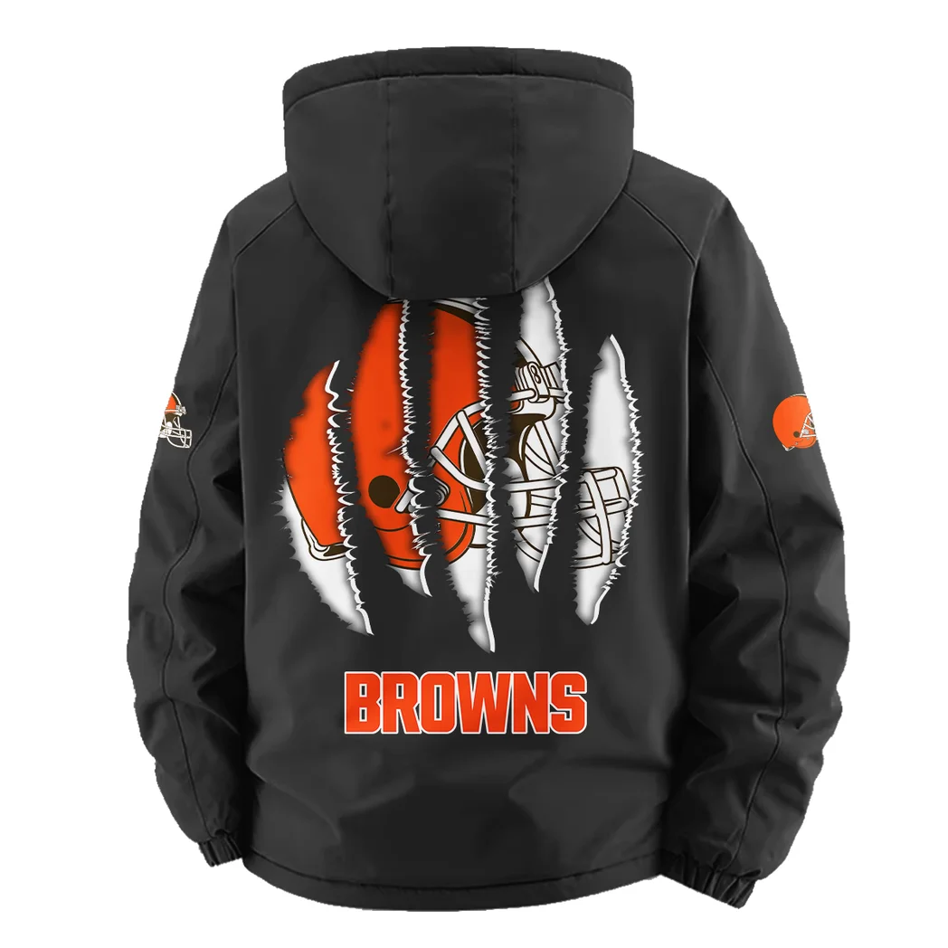 Fan Howl Squad Fleece Windbreaker Jacket, Essential Cold & Wind Barrier HVN1440CL - Black - Image 4