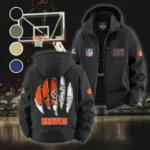 Fan Howl Squad Fleece Windbreaker Jacket, Essential Cold & Wind Barrier HVN1440CL - Black