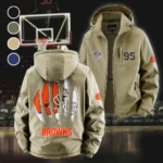 Fan Howl Squad Fleece Windbreaker Jacket, Essential Cold & Wind Barrier HVN1440CL - Khaki