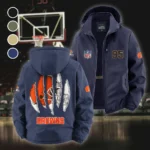 Fan Howl Squad Fleece Windbreaker Jacket, Essential Cold & Wind Barrier HVN1440CL - Navy