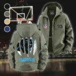 Rust Claws Fleece Windbreaker Jacket, Dual-Layer Protection Jacket HVN1440CP - Green