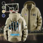 Rust Claws Fleece Windbreaker Jacket, Dual-Layer Protection Jacket HVN1440CP - Khaki