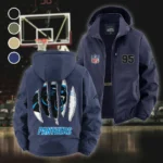 Rust Claws Fleece Windbreaker Jacket, Dual-Layer Protection Jacket HVN1440CP - Navy