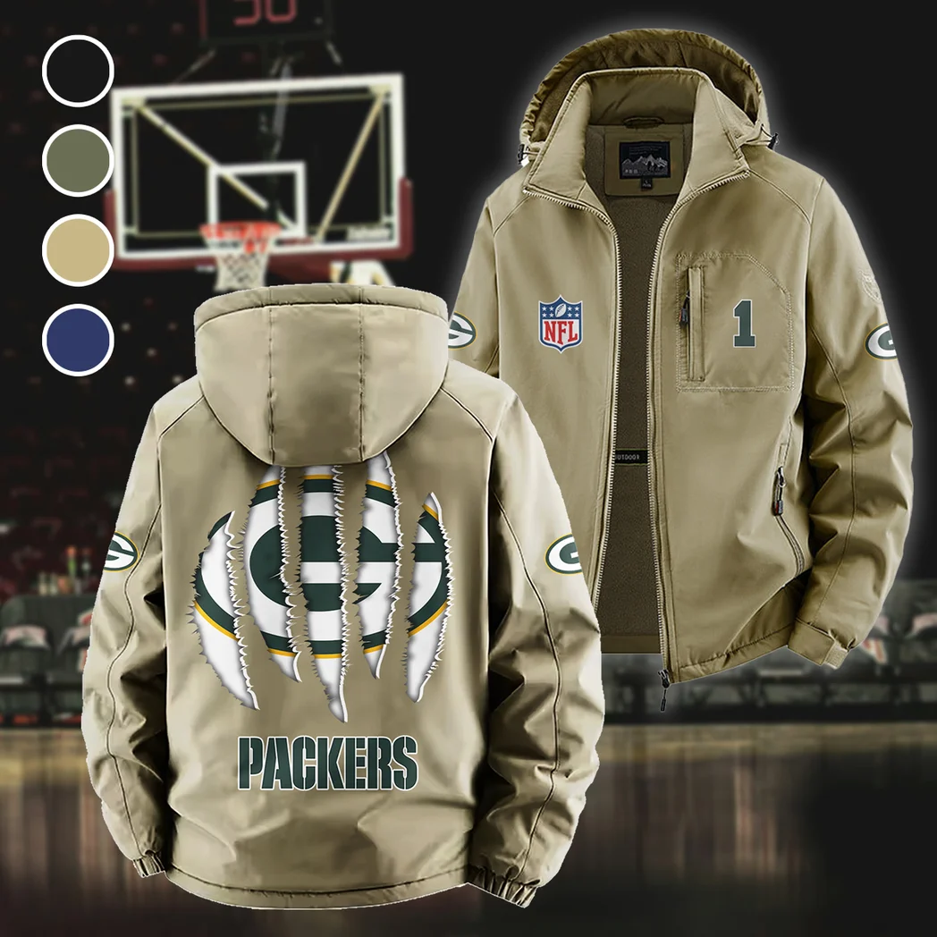 Game Day Squad Fleece Windbreaker Jacket, High-Output Training Jacket HVN1440GP - Khaki