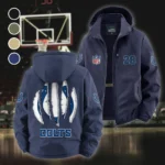 Blue Pride Fleece Windbreaker Jacket, Multi-Sport Weather Jacket HVN1440IC - Navy