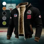 Midwestern Army Fleece-Lined Hooded Jacket, Elemental Guard Sport Jacket HVN1440KC - Black