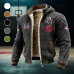 Midwestern Army Fleece-Lined Hooded Jacket, Elemental Guard Sport Jacket HVN1440KC - Grey