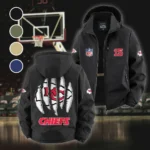 Midwestern Army Fleece Windbreaker Jacket, Cold-Air Cycling Shell HVN1440KC - Black